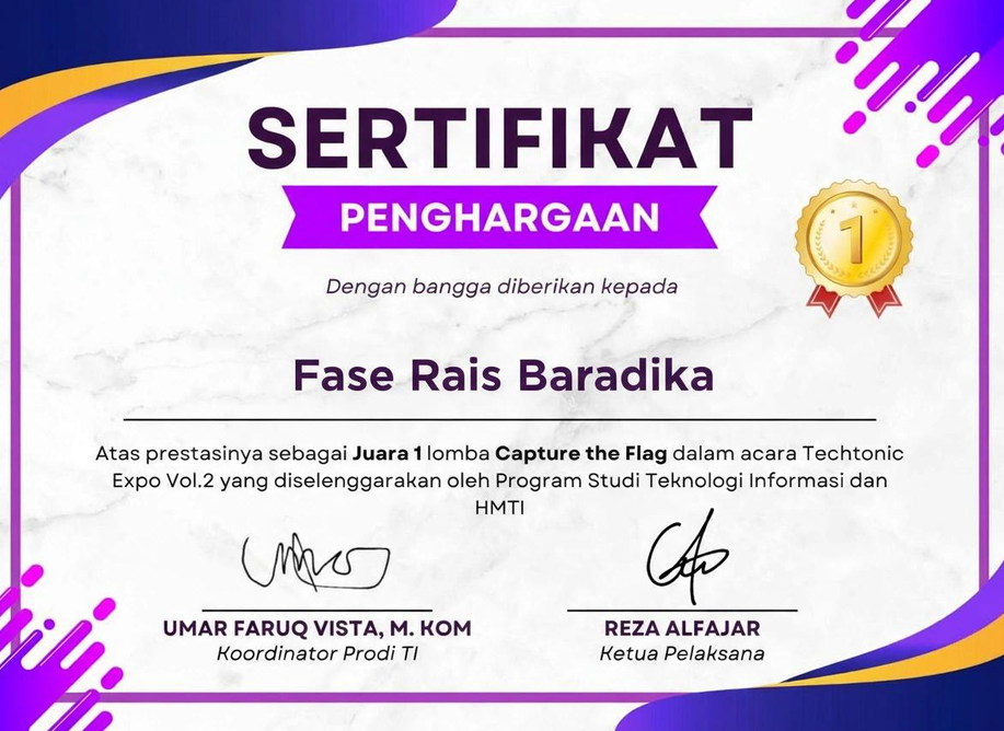 1st Techtonic Expo Vol.2 CTF 2025