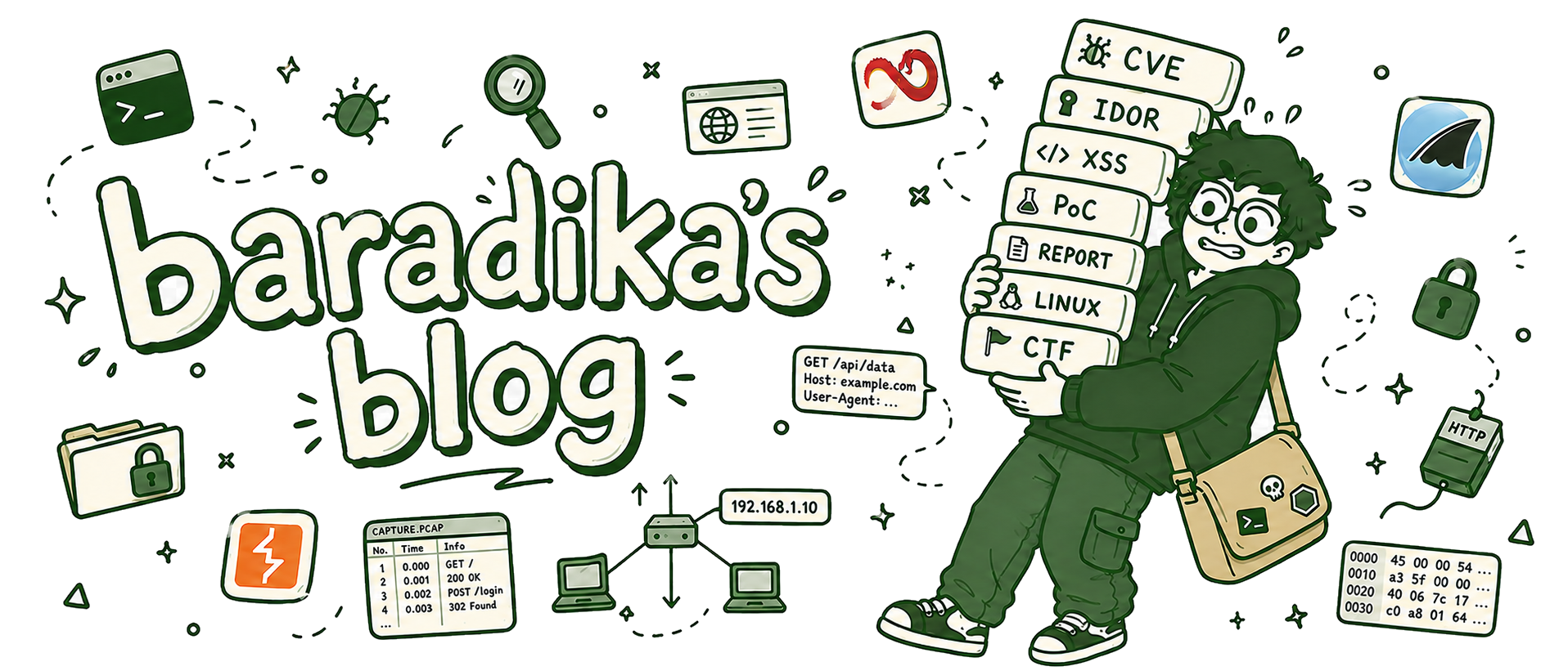 Baradika's Blog hero illustration